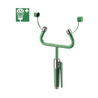 Dchte lave-yeux de séc. mur. 2 sorties + plaque signalétique|Delabie-DL59121