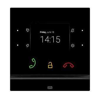 Moniteur de réception blanc, écran tactile, compact|Tiptel-TIPINDOORCOMPACTNOIR