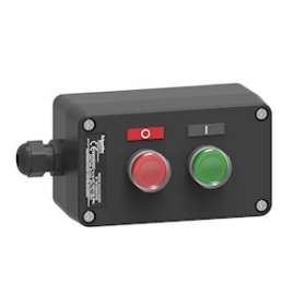 Harmony - Boite a bouton atex en plastique deux boutons marche vert arret rouge|Schneider Electric-SCHXAWG210EX