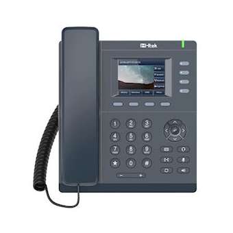 Téléphone SIP 2 cptes, écran couleur, PoE, 4 touches lignes, switch Gigabit|Tiptel-TIPTIPTELHTEKUC921G