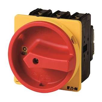 Inter. général, 3 P+N + 1F+1O, 63 A, arrêt d'urgence, verrouillable, encastré|Eaton industries-EONP3-63-EA-SVB-N-HI11