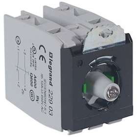Osmoz compo - sous-ensemble bloc - tête lum - à vis - 12/24V~/ - 2NO/NF vert|Legrand-LEG022982