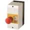 Coffret isolant, IP65, +bouton coup-de-poing d'arrêt d'urgence, pour PKZ01