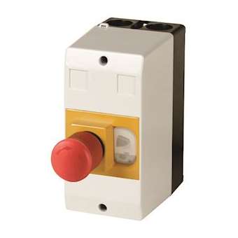 Coffret isolant, IP65, +bouton d'arrêt d'urgence, actionné par clé, pour PKZ01|Eaton industries-EONCI-PKZ01-PVS