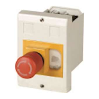 Coffret isolant, encastré, +bouton d'arrêt d'urgence par clé, pour PKZ01|Eaton industries-EONE-PKZ01-PVS