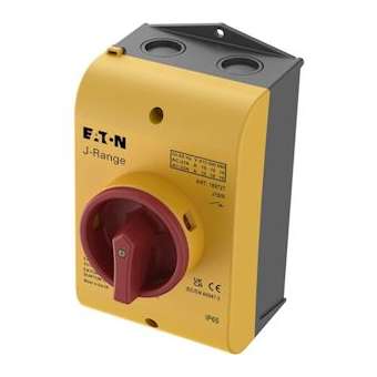 Inter. général, 16 A,en saillie, tripolaire, ARRÊT D'URGENCE, verrouillable|Eaton industries-EONJ16-R