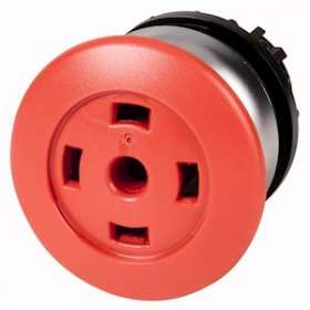 bouton-poussoir « coup de poing », à rappel, rouge, sans étiquette|Eaton industries-EONM22-DP-R-X-GVP