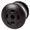 bouton-poussoir « coup de poing », à rappel, noirs, sans étiquette|Eaton industries-EONM22-DP-S-X-GVP