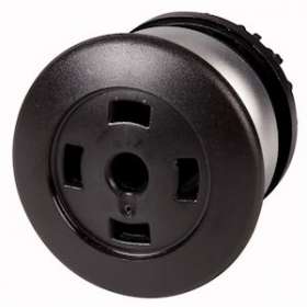 bouton-poussoir « coup de poing », à rappel, noirs, sans étiquette|Eaton industries-EONM22-DP-S-X-GVP