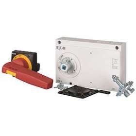 Poignée rotative à commande rompue sur porte rouge-jaune 60mm axe max., taille 4|Eaton industries-EONNZM4-XTVDVR-60-NA