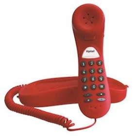 Téléphone analogique mural rouge|Tiptel-TIPTIPTEL114ROUGE