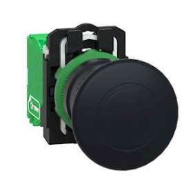 Harmony émetteur sans pile & sans fil tête plastique D22 coup de poing D40 noi|Schneider Electric-SCHZB5RTC2