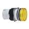 Harmony ZB6 - tête ronde pour voyant - D16mm - cabochon lisse - jaune