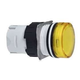 Harmony ZB6 - tête ronde pour voyant - D16mm - cabochon lisse - jaune|Schneider Electric-SCHZB6AV5
