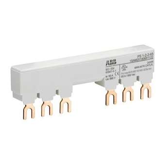 Peigne d'alimentation 65A Max pour 2 MS116-MS/MO132 avec 2 contacts auxilliaires|ABB-ABBH440076