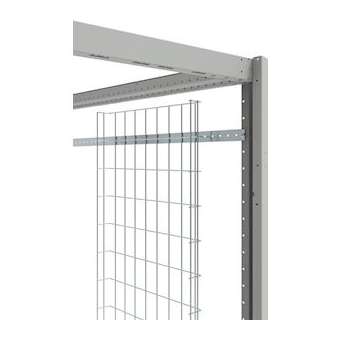 Goulotte fil d'acier 100x54 L2000MMT Zing.Blanc configurée|Efirack-EFKGF1000542001