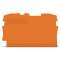 TOPJOB'S Plaque d'extrémité et intermédiaire 2C / Orange|Wago contact-WAG2000-1292
