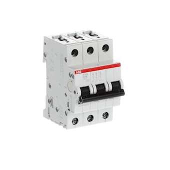 Disjoncteur S203L 3P 16A Courbe D Raccordement à vis - 6KA (3Modules)|ABB-ABB350363