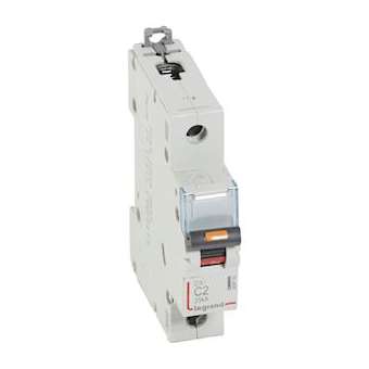 Disjoncteur DX³ 25kA arrivée haute/départ bas vis 1P 2A -courbe C - 1 mod|Legrand-LEG409752