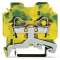 Borne de protection 2C / 6 mm² / Vert-Jaune / CLML|Wago contact-WAG282-107