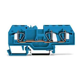 Borne de passage 3C / 6 mm² / CFMC / Bleu|Wago contact-WAG282-684