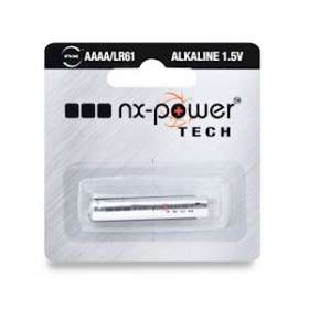 Blister(s) x 1 Pile alcaline blister x1 Nx-Power Tech LR61 - AAAA 1.5V 625mAh|Enix energies-NXGPCA9024