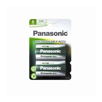 Blister(s) x 2 Accus Nimh blister D Panasonic 1.2V 2800mAh|Enix energies-NXGACH6409
