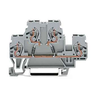 Borne à diodes à 2 étages avec 2 diodes 1 N 4007|Wago contact-WAG870-542-281-488