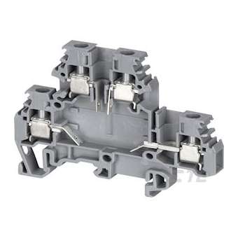 M4/6. de Borne vissé Porte Composant Gris|Entrelec-ENT1SNA115185R0500
