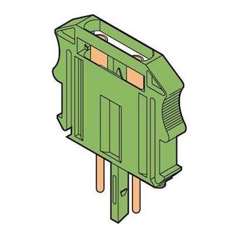 Fic-2/1-1 Fiche Courant-2 Poles- Vert- avec Bre-C-2.5|Entrelec-ENT1SNA166819R2300