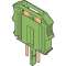 Fic-2/1-1 Fiche Courant-2 Poles- Vert- avec Bre-C-2.5|Entrelec-ENT1SNA166819R2300