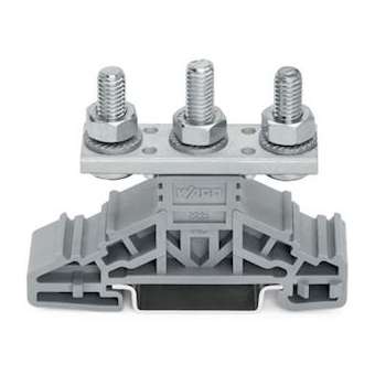 Borne 3 boutons M6 gris|Wago contact-WAG885-306