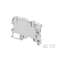 Bloc de jonction SNK Vissé 4² sectionnable bouchon, profil aligné avec ZS4-SF|Entrelec-ENT1SNK506313R0000
