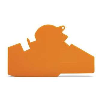 Plaque intermédiaire et d'extrémité / Orange / (Possibilité plombage)|Wago contact-WAG282-387