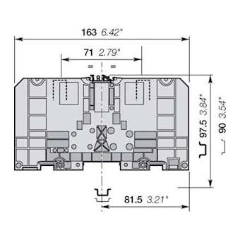M120/35 Borne Liaison Gris|Entrelec-ENT1SNA115250R0100