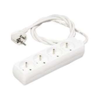 Bloc multiprises - 5 prises x (2 P + T) - 3 x 1mm² - 16A - 3680W - blanc - 1m|Erard-EAD8304