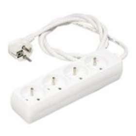 Bloc multiprises - 5 prises x (2 P + T) - 3 x 1mm² - 16A - 3680W - blanc - 1m|Erard-EAD8304