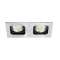 SQUARE 100-230 - Encastré GU10, rectang., orient. et basc., alu, lampe non incl.