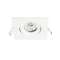 Spot BE BEST DESIGN GU10 carré orientable, blanc mat IP65