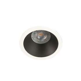 Spot DECO+ GU10 rond fixe, blanc mat/noir mat IP20|Europole-POL28001