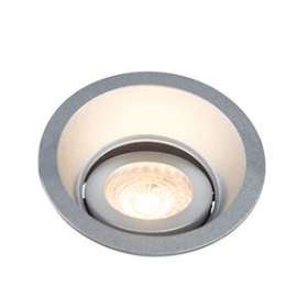 DECO LED GU10 rond ori alu brossé 3000K 6W 500lm 48DEG IP20|Europole-POL61840