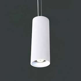 SUSP MINI TUBE PLATRE NATUREL|Atelier Sedap-SDP3190AA02