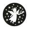 GOBO - motif ange - Ø25mm 1 couleur - blanc|Festilight-FEHGOBO-ANGE-1C-25