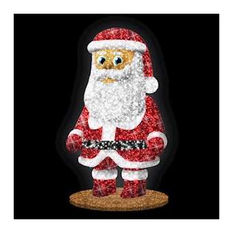 Père Noël 3m alu avec sapinette certifiée M1 - 3300LED|Festilight-FEH98184-3M
