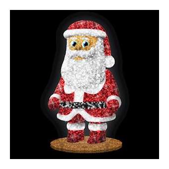 Père Noël 5m alu avec sapinette certifiée M1- 5200LED|Festilight-FEH98184-5M