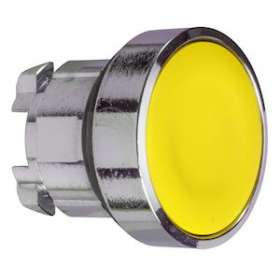 Harmony XB5 - tête bouton poussoir lum DEL - D22 - capuchonné - jaune|Schneider Electric-SCHZB5AW583