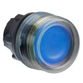 Harmony XB5 - tête bouton poussoir lumineux DEL - D22 - capuchonné - bleu|Schneider Electric-SCHZB5AW563