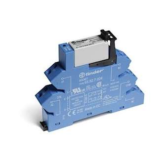 Interface modulaire à relais 2RT 8A 24V AC/DC, AgNi, bornes à ressort|Finder-FID386200240060