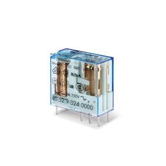 Relais circuit imprimé 2RT 8A 24V DC, AgNi, lavable|Finder-FID405290240001