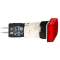 Harmony XB6 - voyant rect. - D16mm - IP65 - DEL intégrée - 24V - cosses - rouge